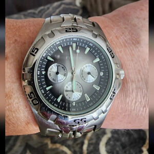 Fossil Blue  Watches Stainless Steel wrist size 6.5